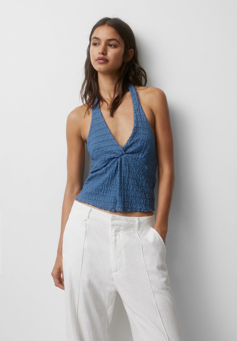 PULL&BEAR CROSSOVER NECKLINE - Top