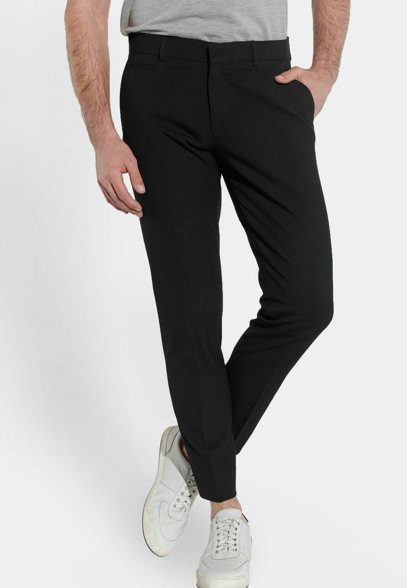 Steffen Klein STEFFEN KLEIN HERREN ANZUGHOSE SCHMAL SLIM FIT KNÖCHELLANG STRETCH - Anzughose