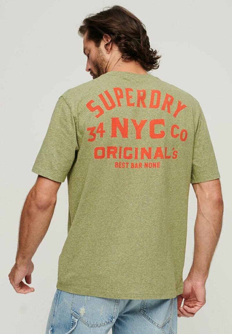 Superdry WORKWEAR CHEST GRAPHIC - T-Shirt print