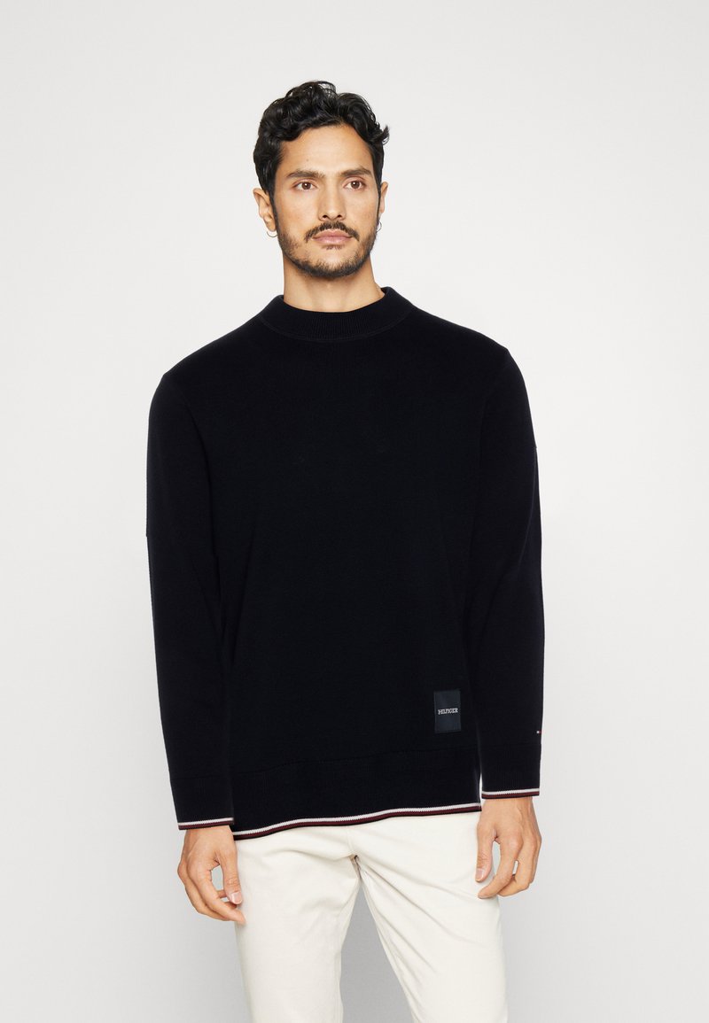 Tommy Hilfiger MONOTYPE TIPPED CREW NECK - Strickpullover