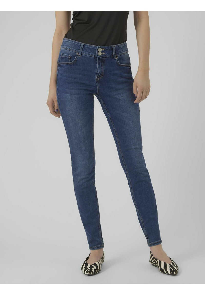 Vero Moda VMKIMMI MR PUSHUP - Jeans Slim Fit