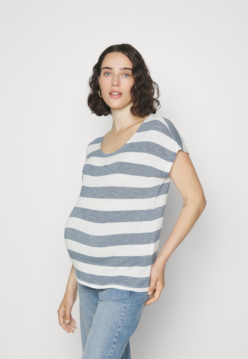 Vero Moda Maternity VMMWIDE STRIPE TOP - T-Shirt basic