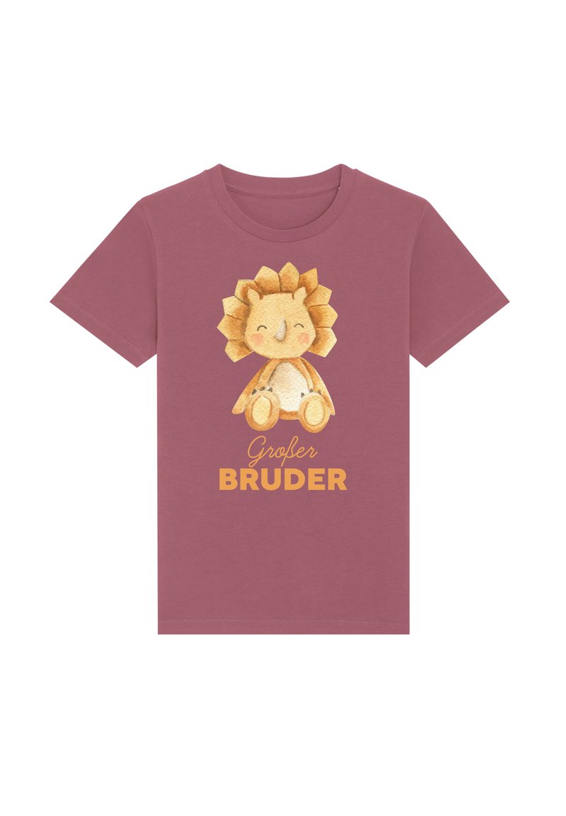 watapparel DINOSAURIER 05 GROßER BRUDER - T-Shirt print