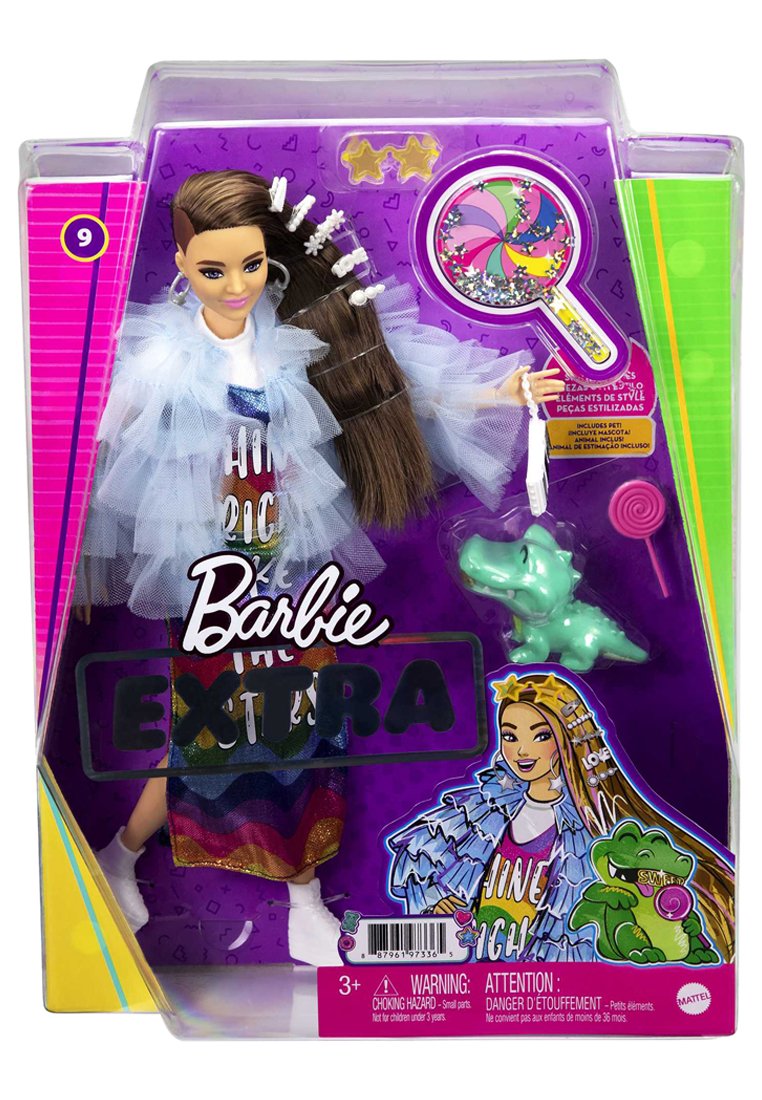 Barbie EXTRA PUPPE IM REGENBOGENKLEID - Puppe